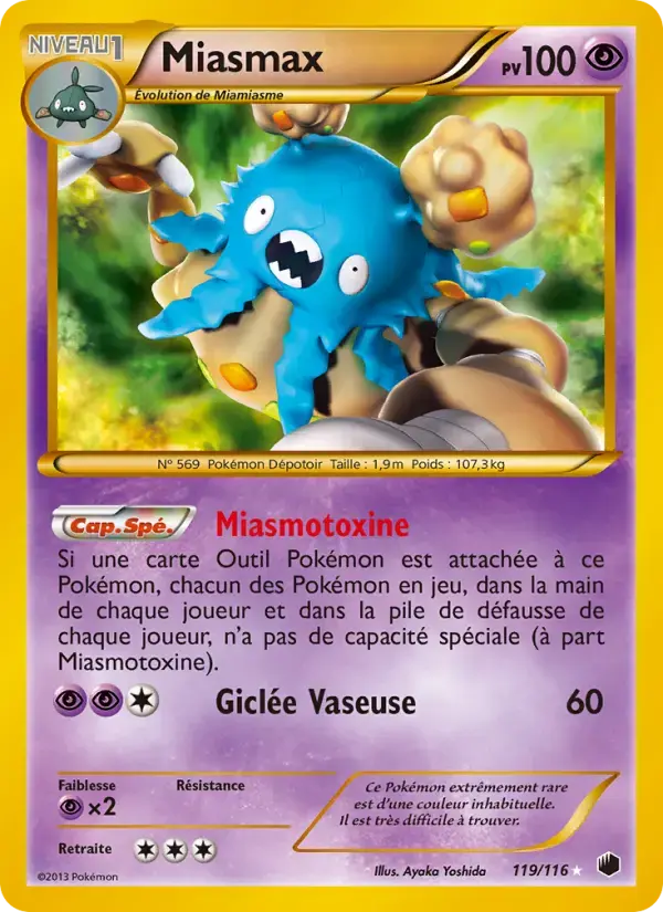 Carte Pokémon Miasmax #119 — Glaciation Plasma