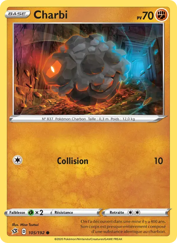 Carte Pokémon Charbi #105 — Clash des Rebelles