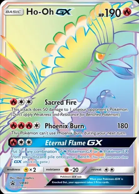 Carte Pokémon Ho-Oh-GX #SM80 — Jumbo