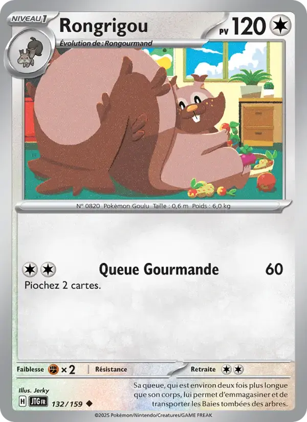 Carte Pokémon Rongrigou #132 — Aventures Ensemble