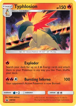 Typhlosion #SM185 — Sun & Moon Promos