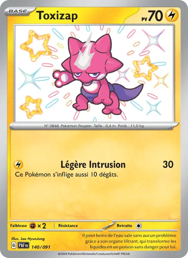 Carte Pokémon Toxizap #140 — Destinées de Paldea