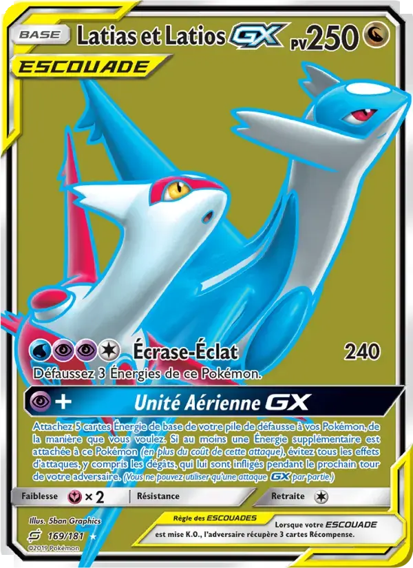 Carte Pokémon Latias et Latios GX #169 — Duo de Choc