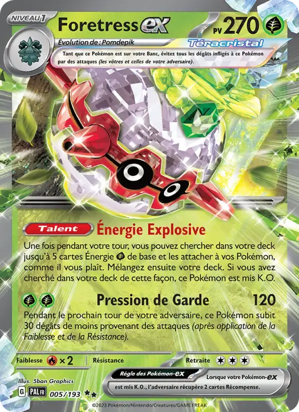Carte Pokémon Foretress-ex #005 — Évolutions à Paldea