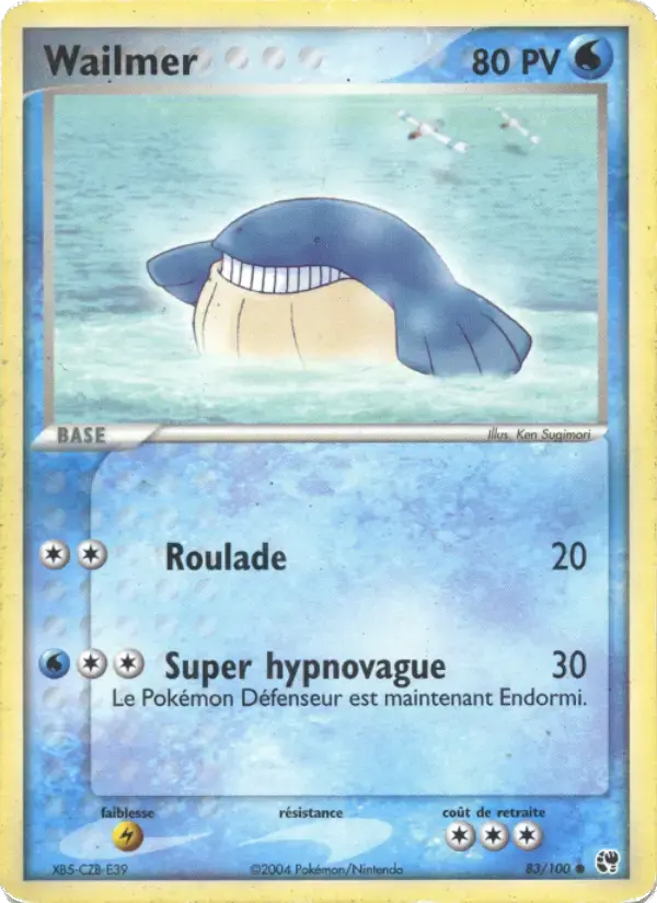 Carte Pokémon Wailmer #83 — Tempête de Sable
