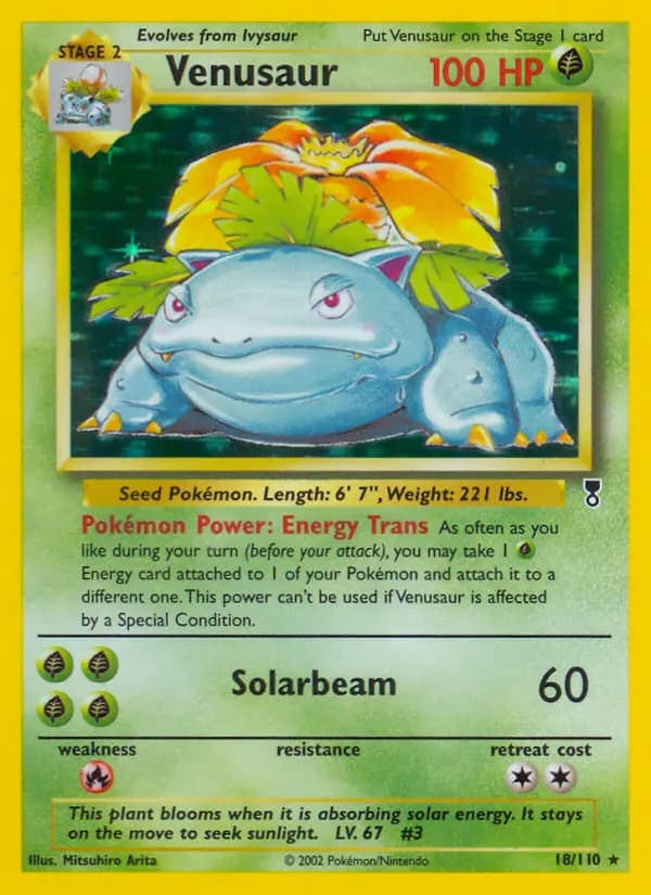 Venusaur #18 — Legendary Collection