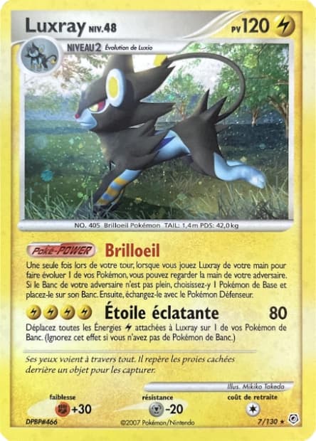 Carte Pokémon Luxray #7 — Diamant et Perle