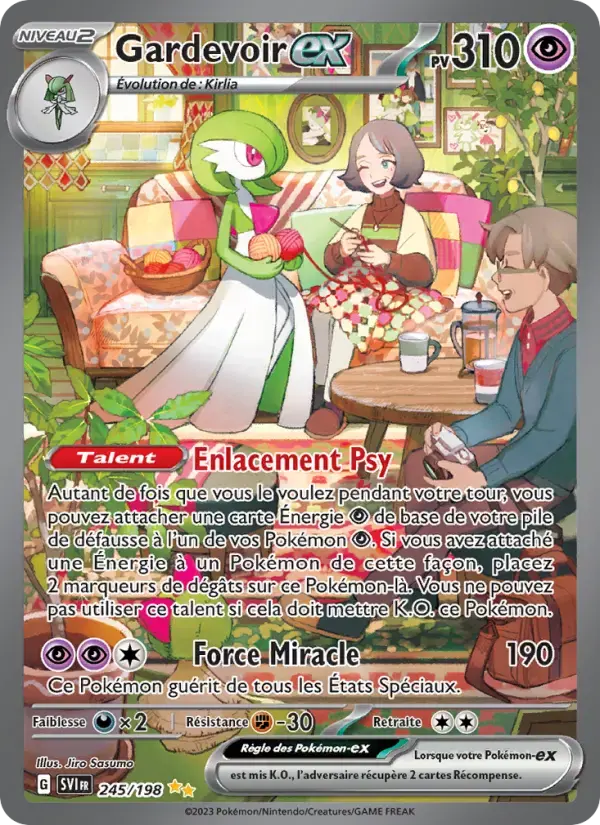 Carte Pokémon Gardevoir-ex #245 — Écarlate et Violet