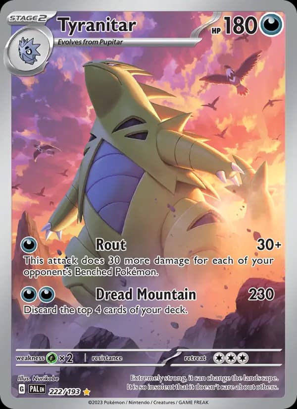 Tyranitar #222 — Paldea Evolved