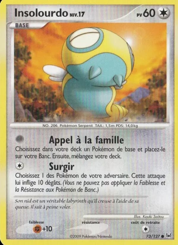 Carte Pokémon Insolourdo #73 — Platine