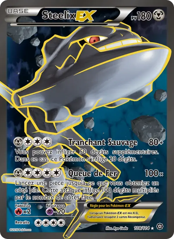 Carte Pokémon Steelix EX #108 — Offensive Vapeur