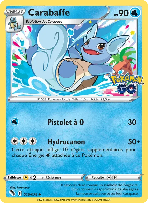 Carte Pokémon Carabaffe #016 — Pokémon GO