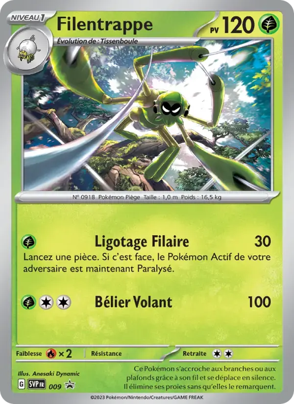 Carte Pokémon Filentrappe #009 — Promos Écarlate et Violet