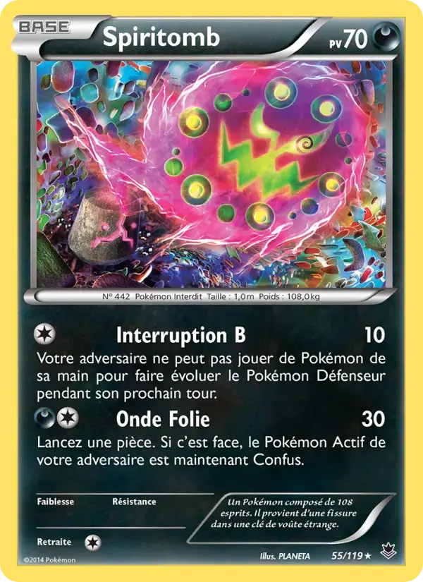 Carte Pokémon Spiritomb #55 — Vigueur Spectrale