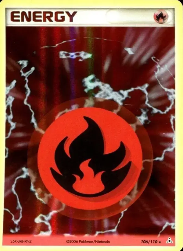 Carte Pokémon Énergie Feu #106 — Fantômes Holon