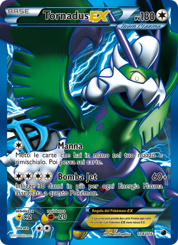 Carte Pokémon Boréas-EX #114 — Glaciation Plasma