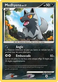 Carte Pokémon Medhyena #116 — Éveil des Légendes