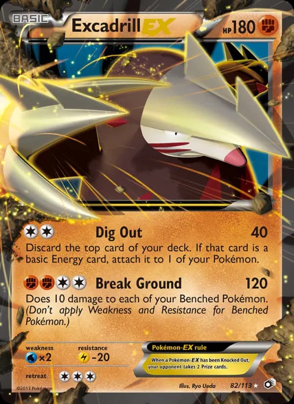 Excadrill-EX #82 — Legendary Treasures