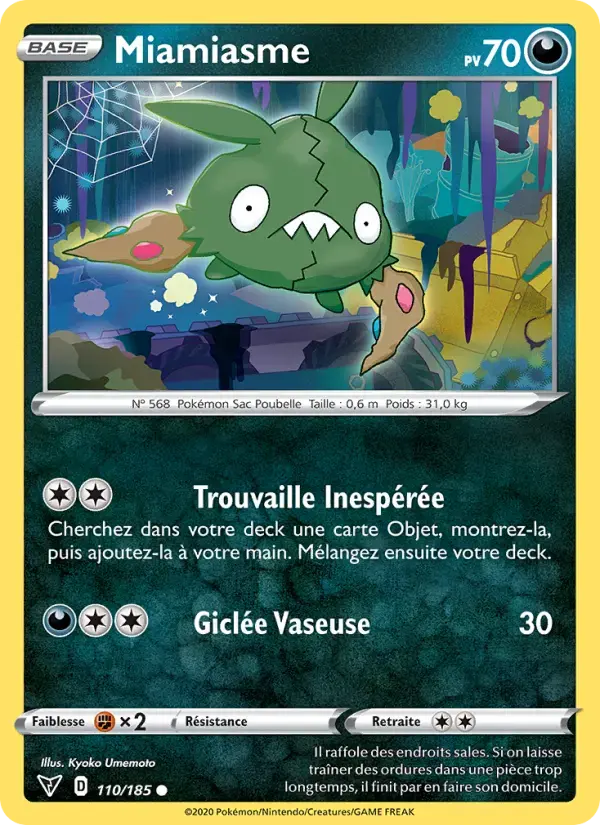 Carte Pokémon Miamiasme #110 — Voltage Éclatant