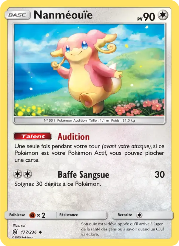 Carte Pokémon Nanméouïe #177 — Harmonie des Esprits