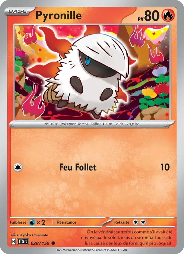 Carte Pokémon Pyronille #028 — Aventures Ensemble