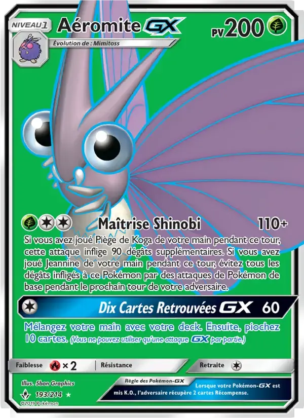 Carte Pokémon Aéromite GX #193 — Alliance Infaillible