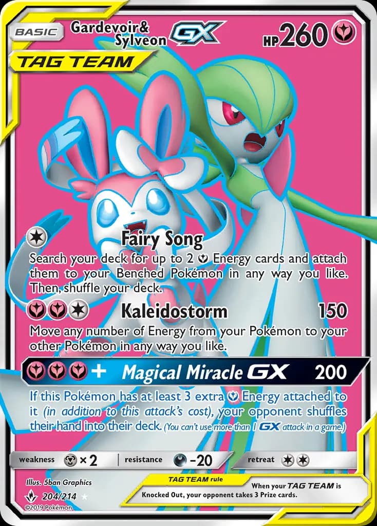 Gardevoir & Sylveon GX #204 — Unbroken Bonds