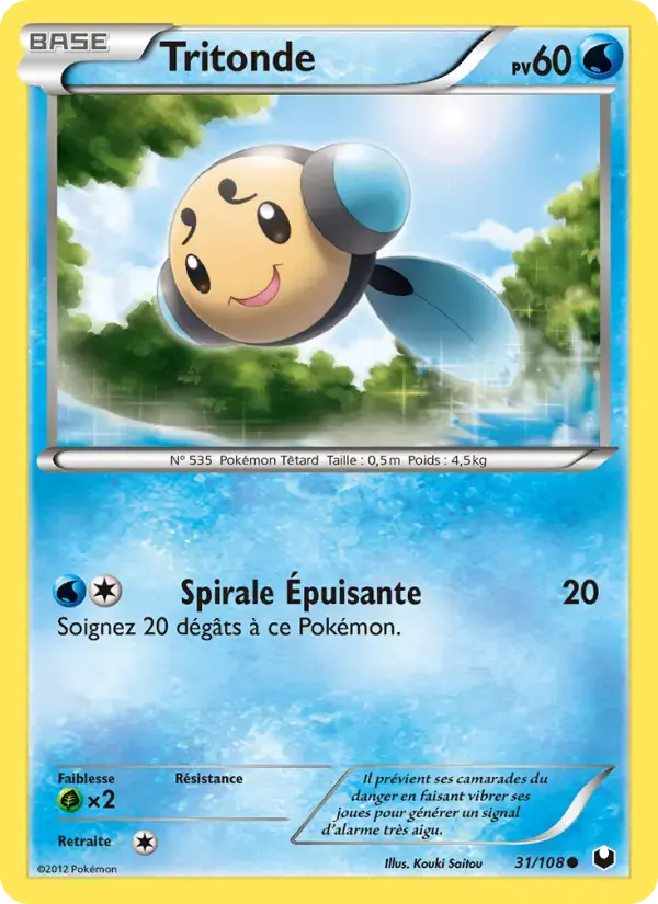 Carte Pokémon Tritonde #31 — Explorateurs Obscurs