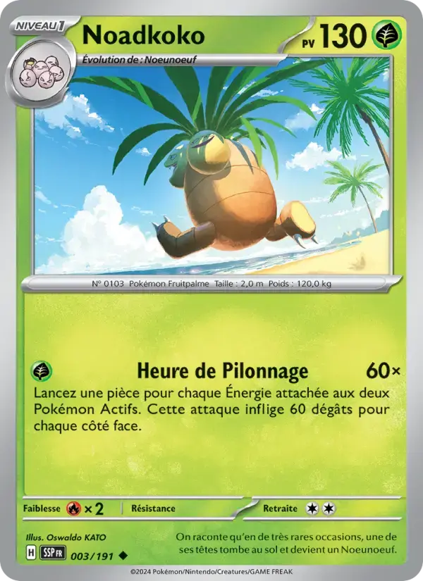 Carte Pokémon Noadkoko #003 — Étincelles Déferlantes