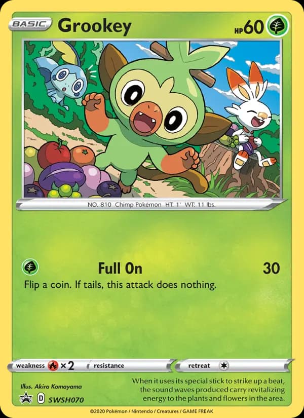 Grookey #SWSH070 — Sword & Shield Promos
