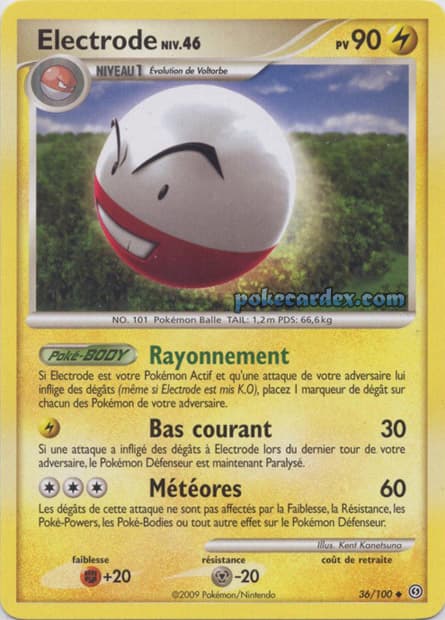 Carte Pokémon Electrode #36 — Tempête