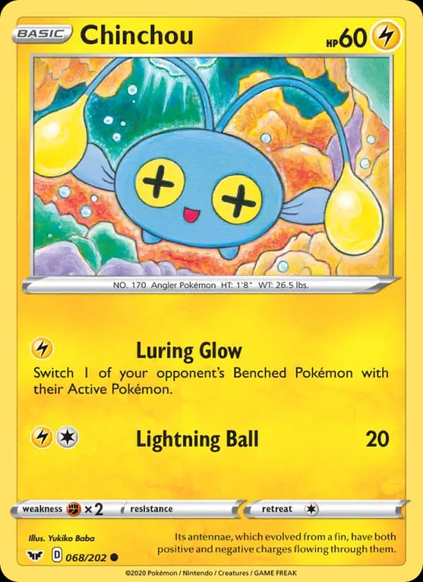Chinchou #68 — Sword & Shield