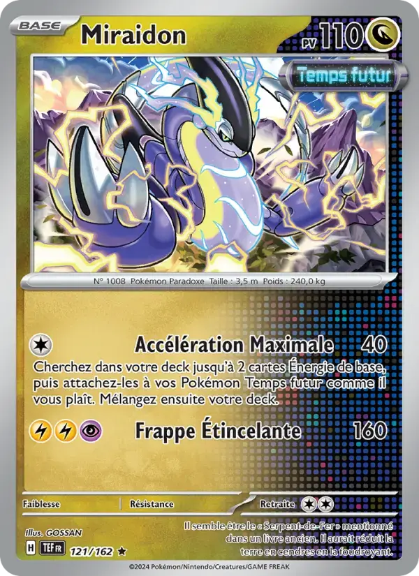 Carte Pokémon Miraidon #121 — Forces Temporelles