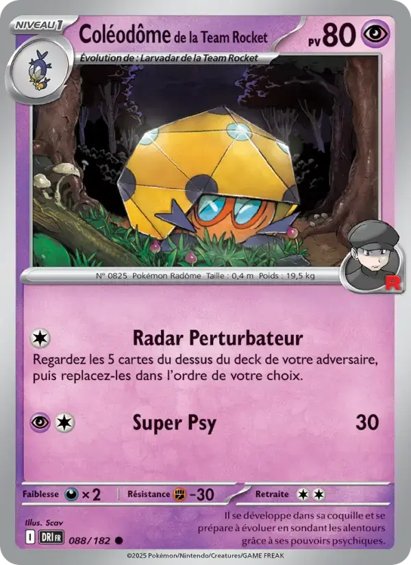 Carte Pokémon Coléodôme de la Team Rocket #088 — Rivalités Destinées