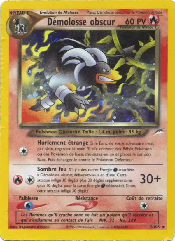 Carte Pokémon Démolosse obscur #7 — Neo Destiny