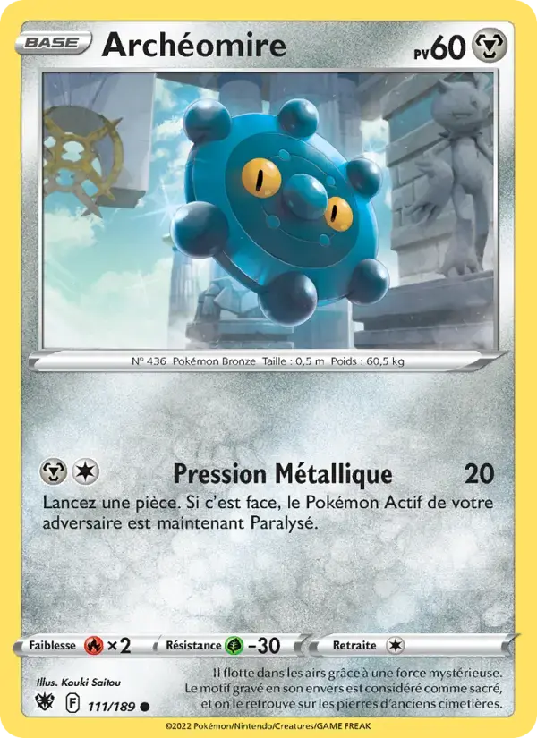 Carte Pokémon Archéomire #111 — Astres Radieux