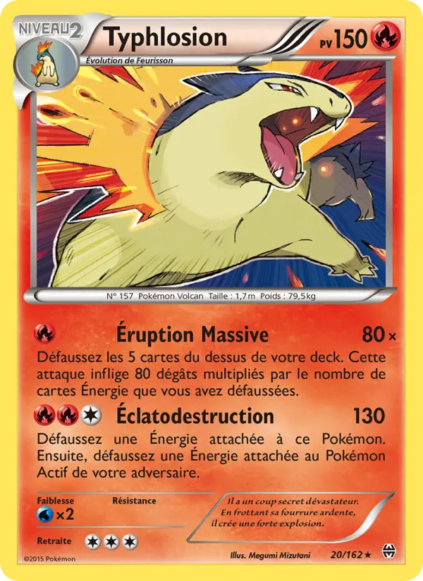 Carte Pokémon Typhlosion #20 — Impulsion Turbo