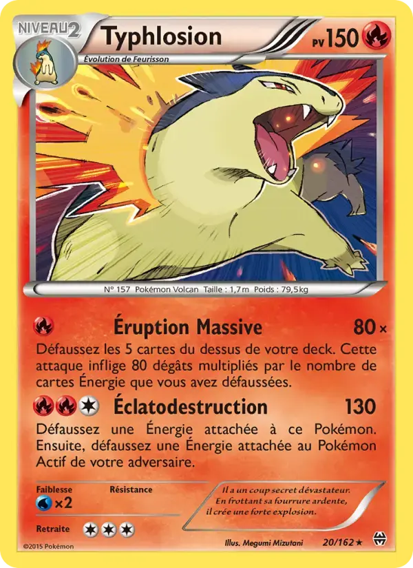 Carte Pokémon Typhlosion #20 — Impulsion Turbo