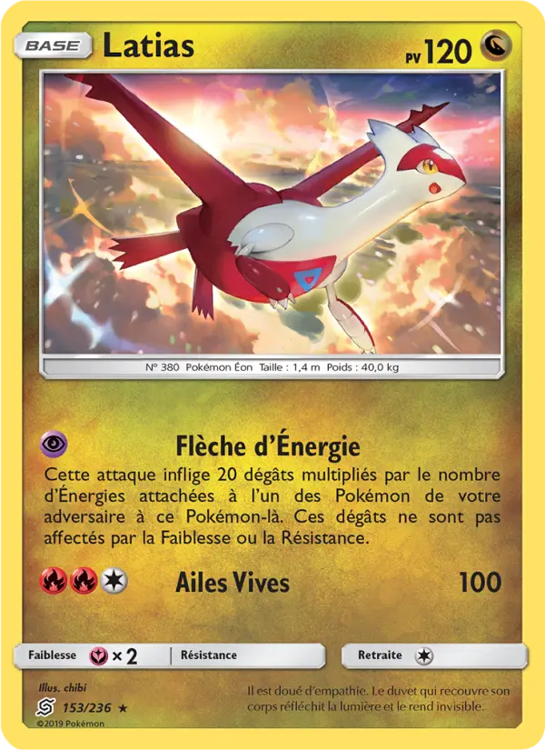 Carte Pokémon Latias #153 — Harmonie des Esprits