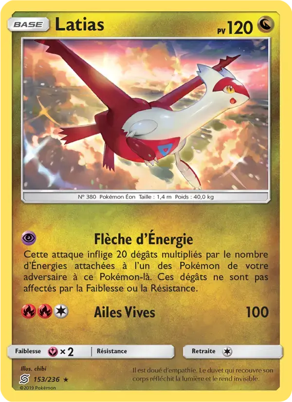 Carte Pokémon Latias #153 — Harmonie des Esprits