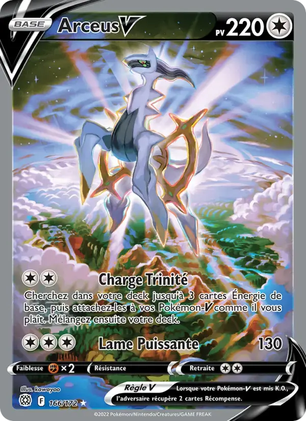 Carte Pokémon Arceus V #166 — Stars Étincelantes