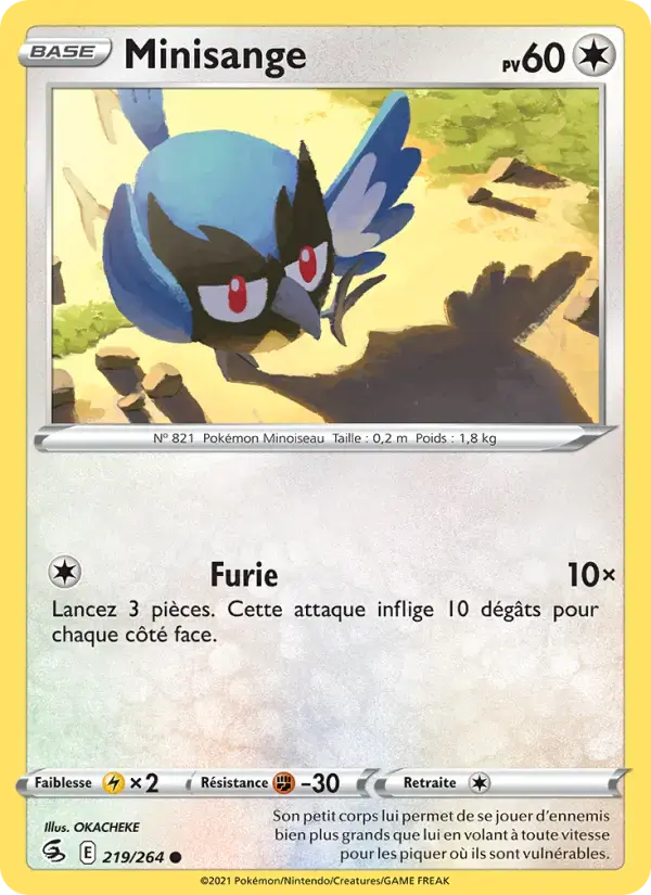 Carte Pokémon Minisange #219 — Poing de Fusion