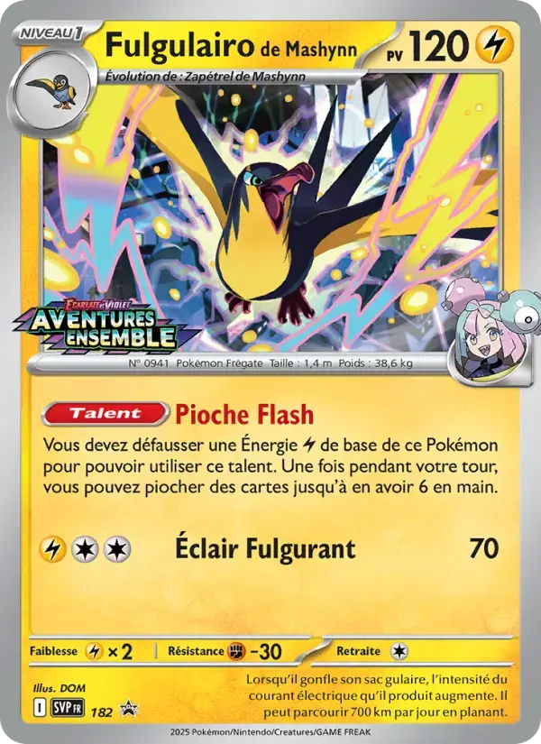 Carte Pokémon Fulgulairo de Mashynn #182 — Promos Écarlate et Violet