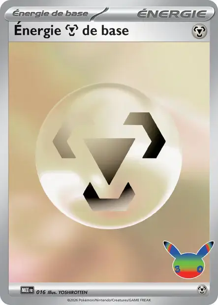 Carte Pokémon Énergie Métal #016 — Énergies Méga-Évolution