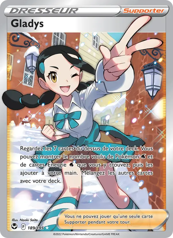 Carte Pokémon Gladys #189 — Tempête Argentée