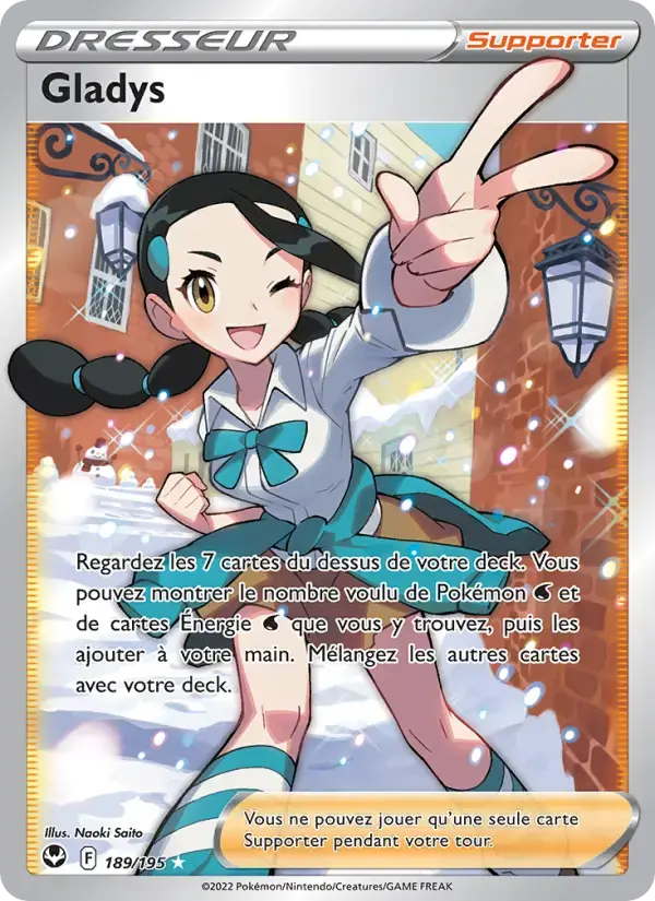 Carte Pokémon Gladys #189 — Tempête Argentée