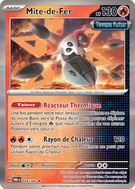 Carte Pokémon Mite-de-Fer #028 Stamp V3 — Faille Paradoxe