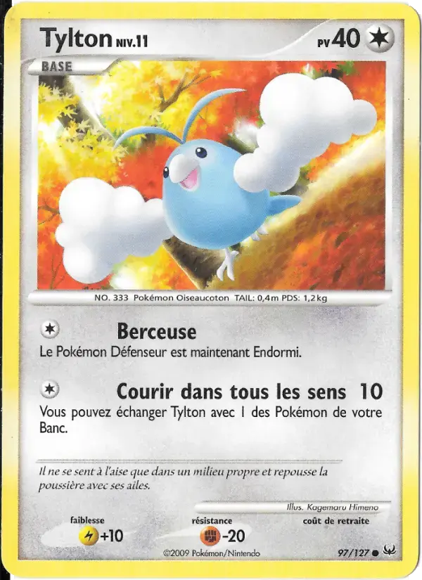 Carte Pokémon Tylton #97 — Platine