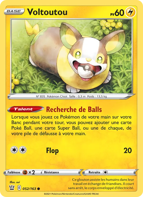 Carte Pokémon Voltoutou #52 — Styles de Combat