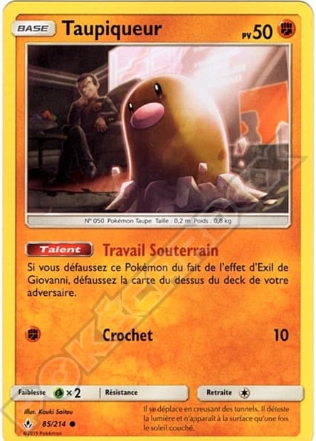 Carte Pokémon Taupiqueur #85 — Alliance Infaillible